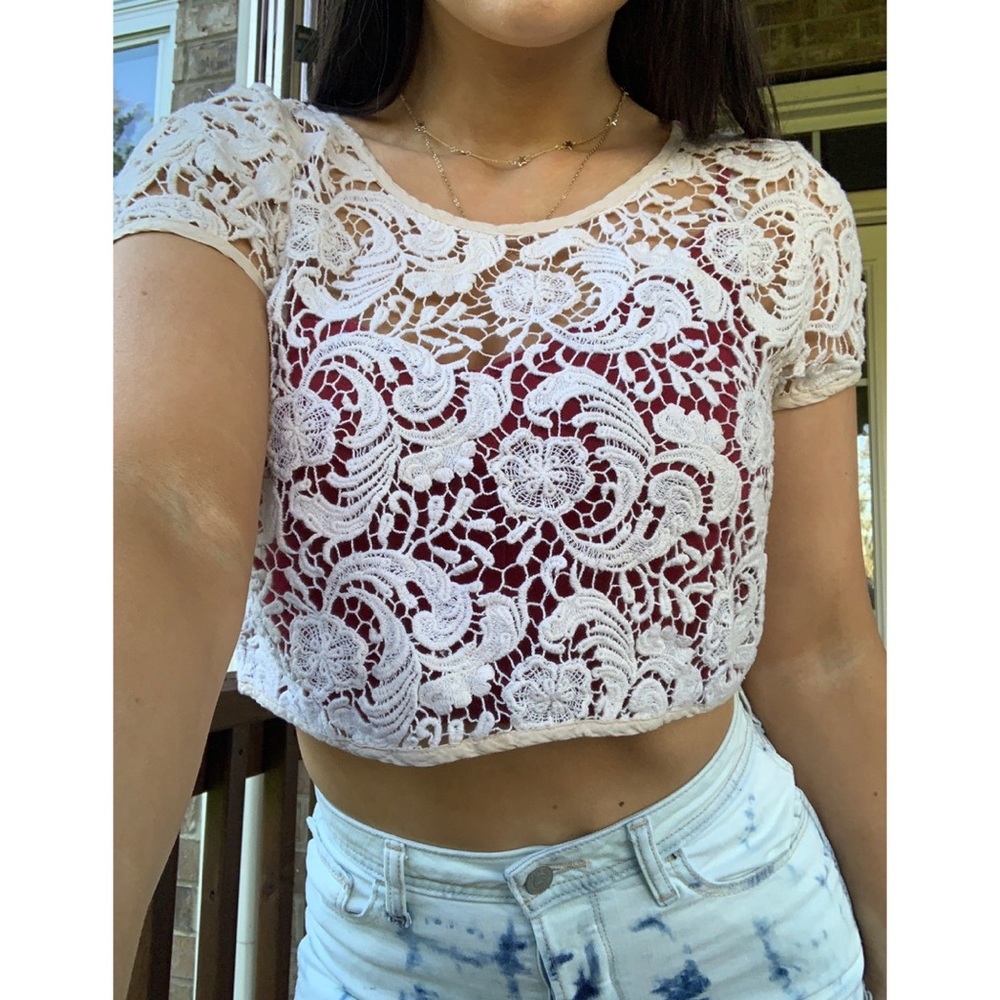 Ark & Co Crochet Top